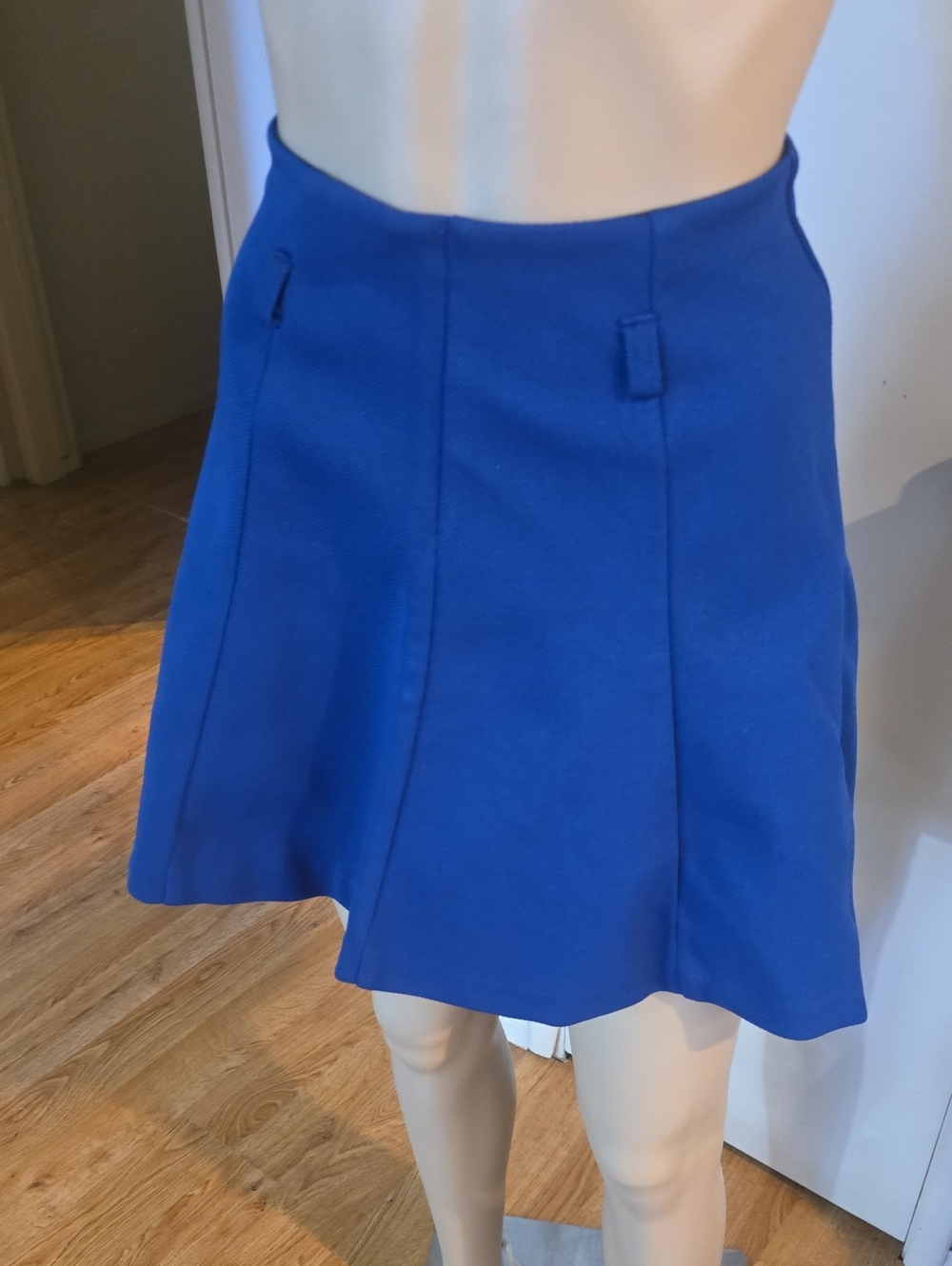 Vintage 60's Royal Blue A-Line Skirt